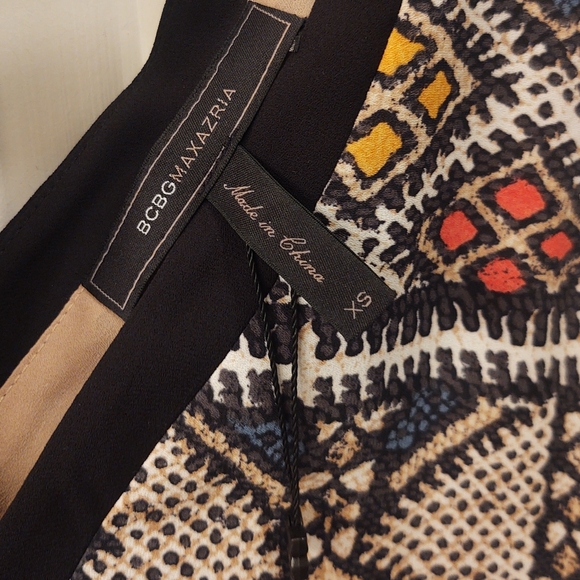 BCBGMaxAzria Tian Handkerchief Hem Dress, XS - Picture 4 of 5